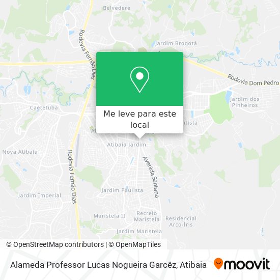 Alameda Professor Lucas Nogueira Garcêz mapa