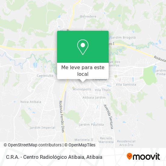 C.R.A. - Centro Radiológico Atibaia mapa