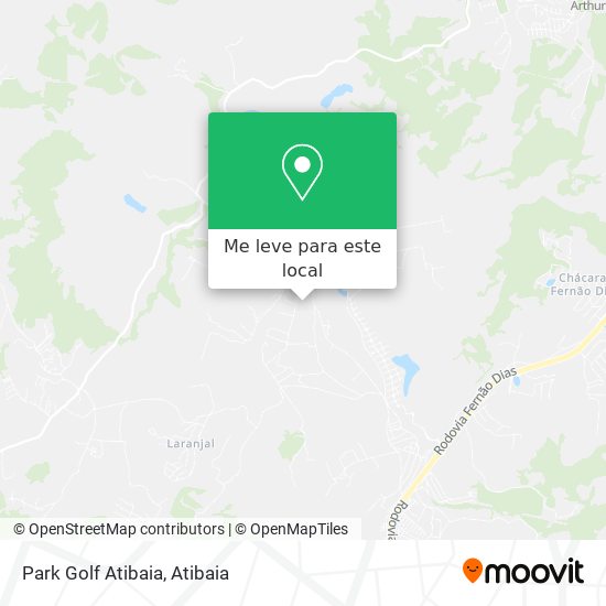 Park Golf Atibaia mapa