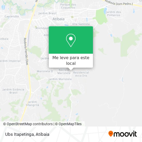 Ubs Itapetinga mapa