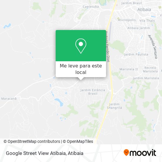 Google Street View Atibaia mapa