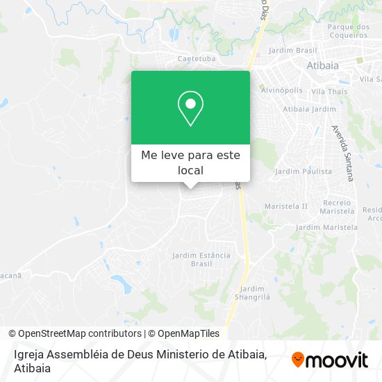 Igreja Assembléia de Deus Ministerio de Atibaia mapa