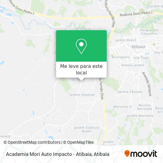 Academia Mori Auto Impacto - Atibaia mapa