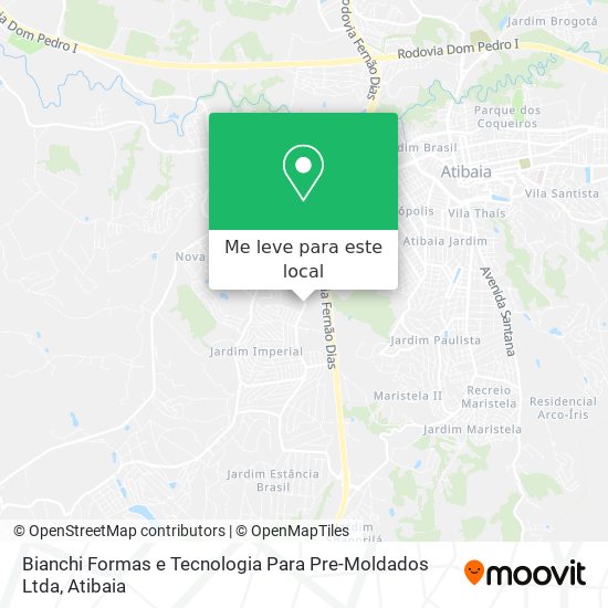 Bianchi Formas e Tecnologia Para Pre-Moldados Ltda mapa