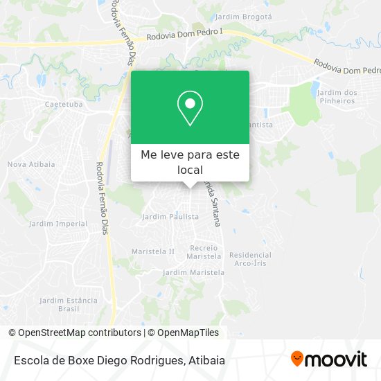 Escola de Boxe Diego Rodrigues mapa