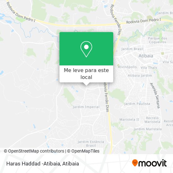 Haras Haddad -Atibaia mapa