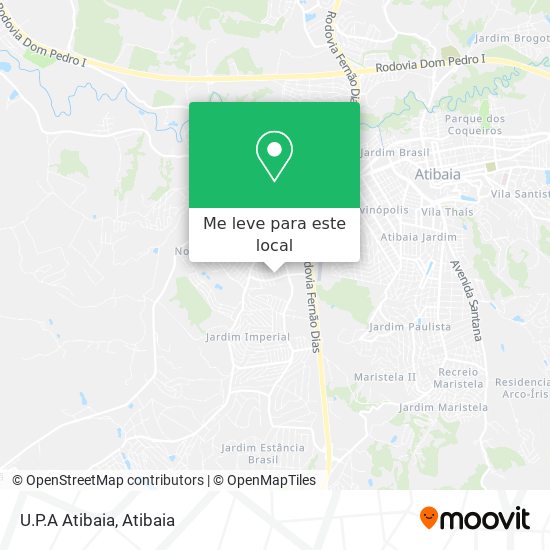 U.P.A Atibaia mapa