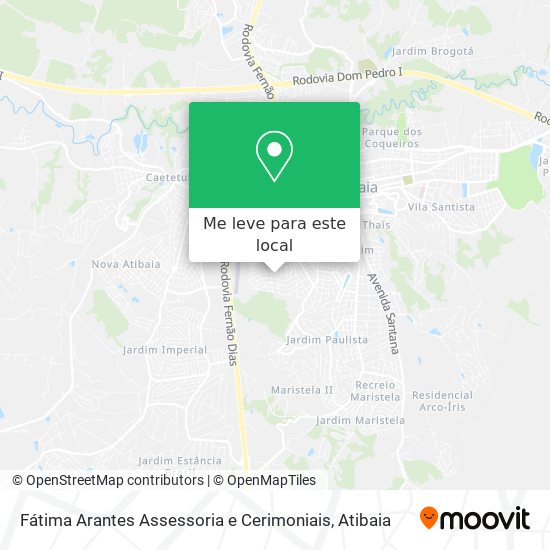 Fátima Arantes Assessoria e Cerimoniais mapa