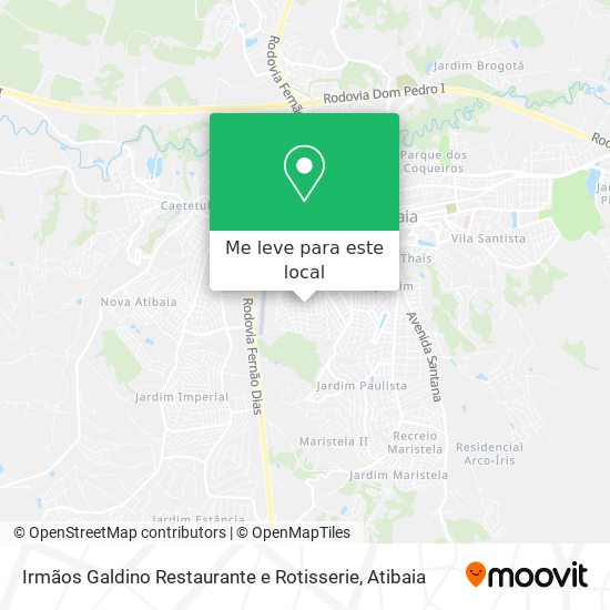 Irmãos Galdino Restaurante e Rotisserie mapa