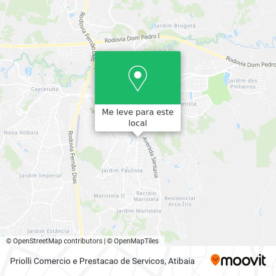 Priolli Comercio e Prestacao de Servicos mapa