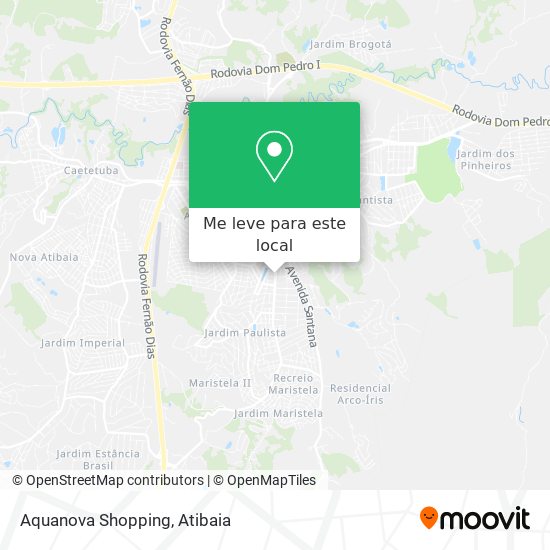 Aquanova Shopping mapa