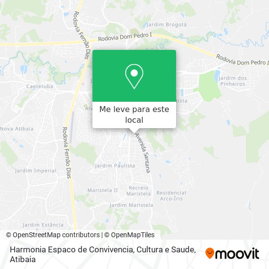 Harmonia Espaco de Convivencia, Cultura e Saude mapa