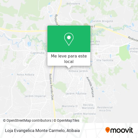 Loja Evangelica Monte Carmelo mapa
