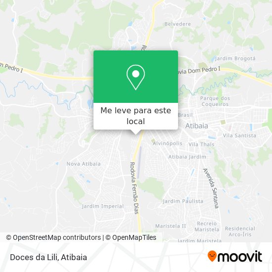 Doces da Lili mapa