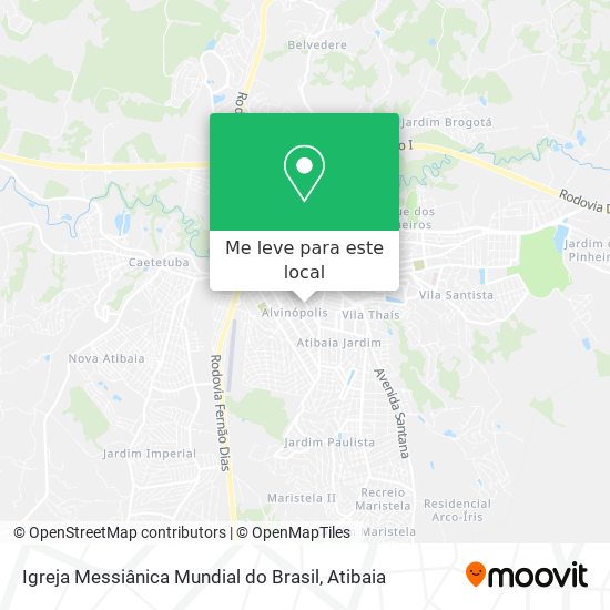 Igreja Messiânica Mundial do Brasil mapa