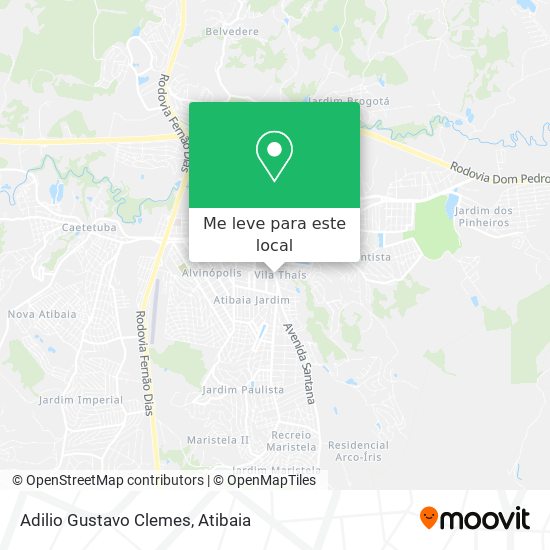 Adilio Gustavo Clemes mapa