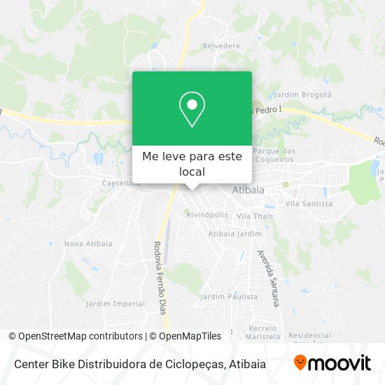 Center Bike Distribuidora de Ciclopeças mapa