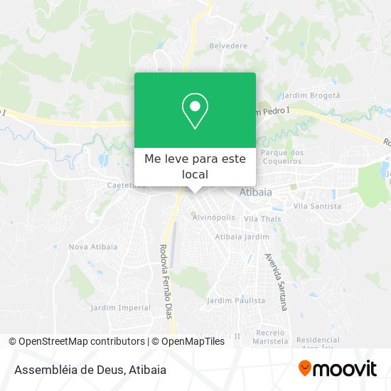 Assembléia de Deus mapa