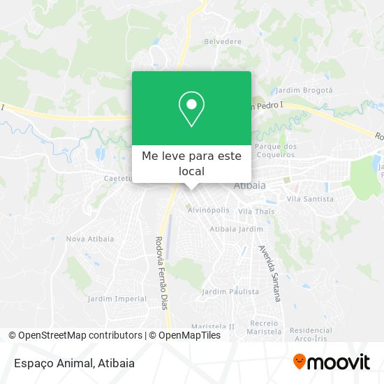 Espaço Animal mapa