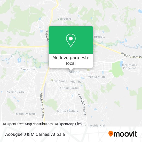 Acougue J & M Carnes mapa