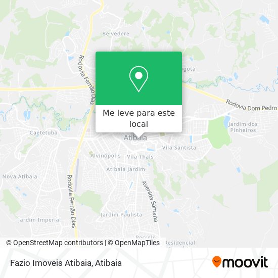 Fazio Imoveis Atibaia mapa