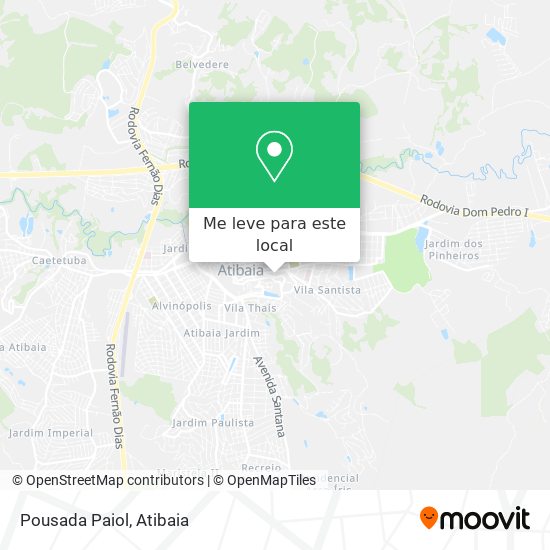 Pousada Paiol mapa