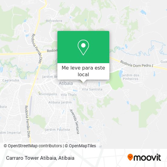 Carraro Tower Atibaia mapa