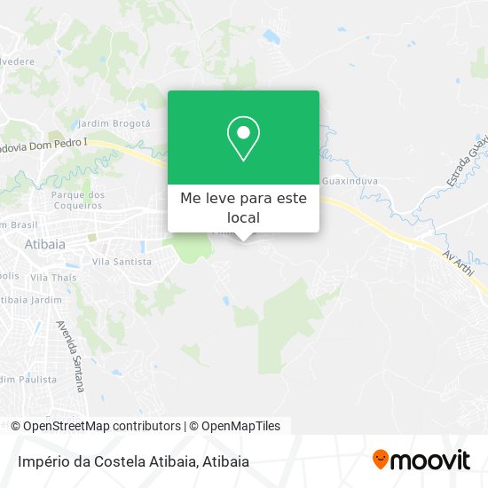 Império da Costela Atibaia mapa