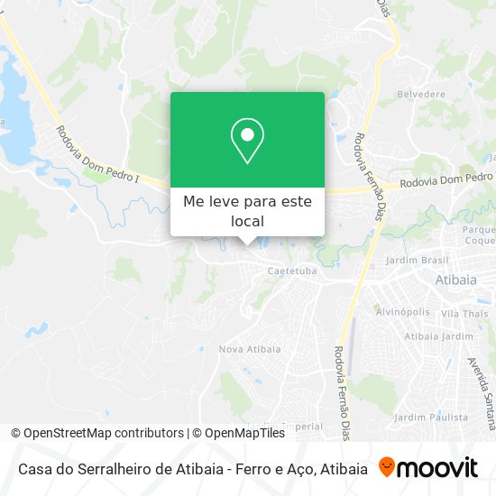 Casa do Serralheiro de Atibaia - Ferro e Aço mapa
