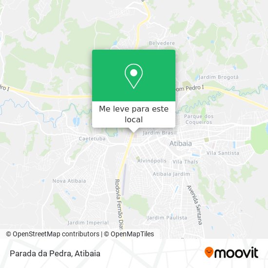 Parada da Pedra mapa