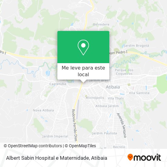 Albert Sabin Hospital e Maternidade mapa