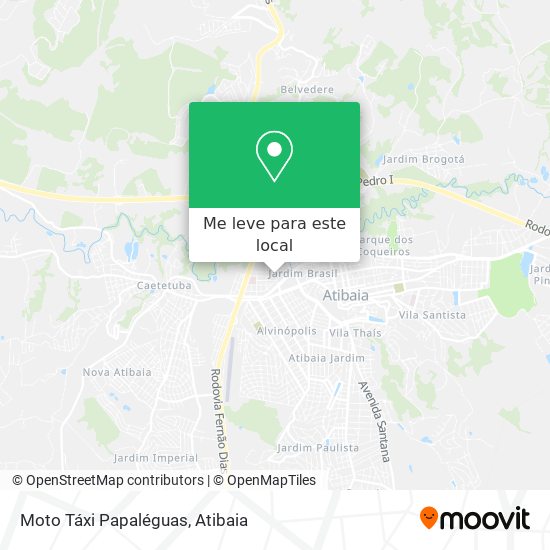 Moto Táxi Papaléguas mapa