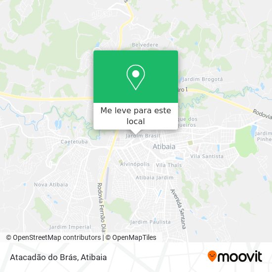 Atacadão do Brás mapa