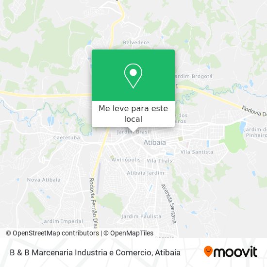 B & B Marcenaria Industria e Comercio mapa