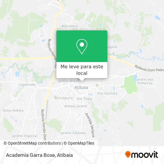 Academia Garra Boxe mapa