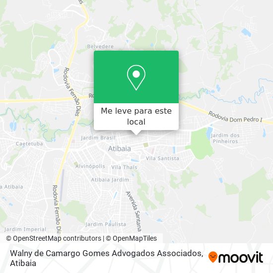 Walny de Camargo Gomes Advogados Associados mapa