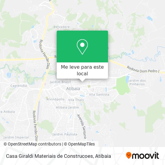 Casa Giraldi Materiais de Construcoes mapa