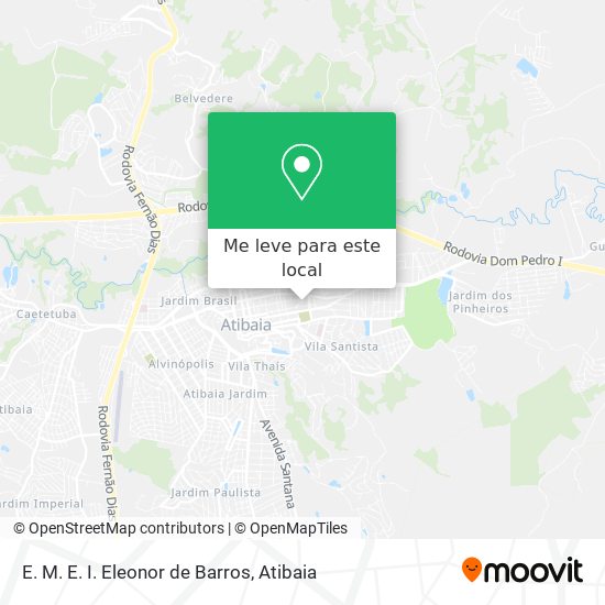 E. M. E. I. Eleonor de Barros mapa