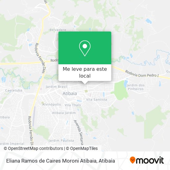 Eliana Ramos de Caires Moroni Atibaia mapa