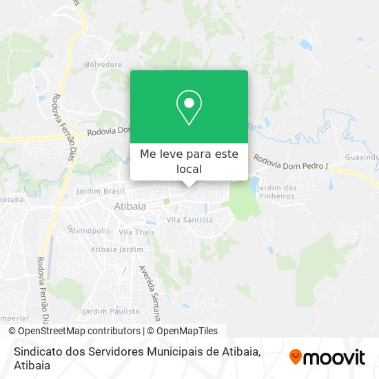 Sindicato dos Servidores Municipais de Atibaia mapa