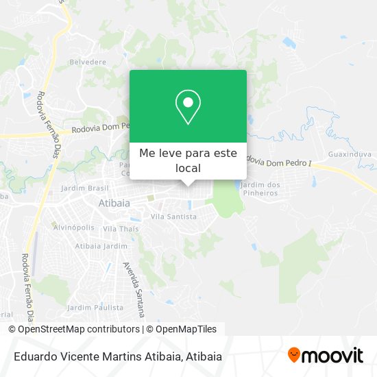 Eduardo Vicente Martins Atibaia mapa
