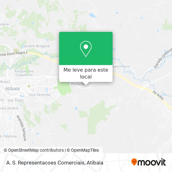 A. S. Representacoes Comerciais mapa