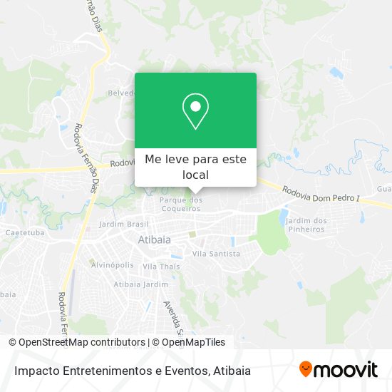 Impacto Entretenimentos e Eventos mapa