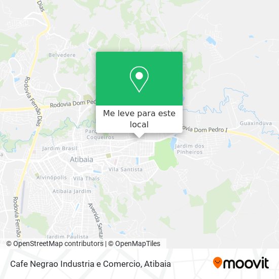 Cafe Negrao Industria e Comercio mapa