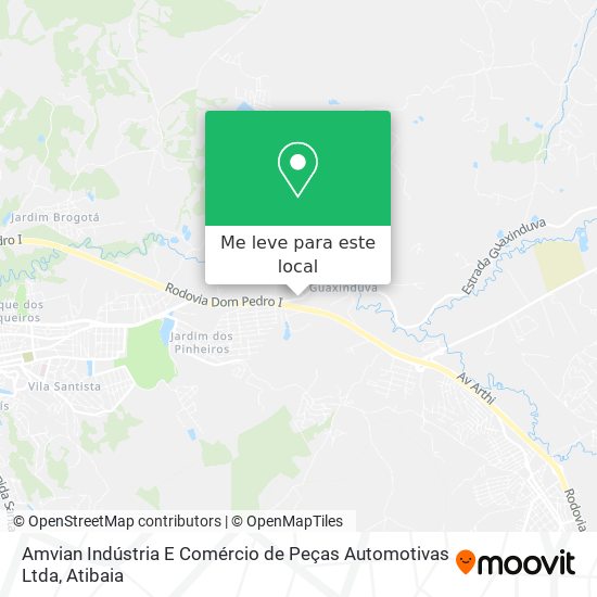 Amvian Indústria E Comércio de Peças Automotivas Ltda mapa