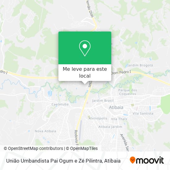 União Umbandista Pai Ogum e Zé Pilintra mapa