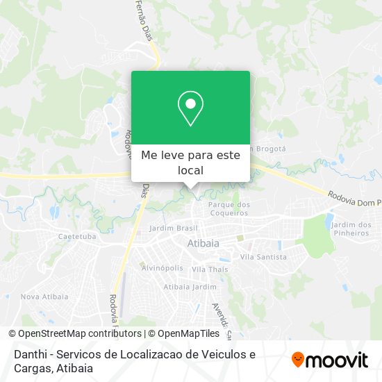 Danthi - Servicos de Localizacao de Veiculos e Cargas mapa