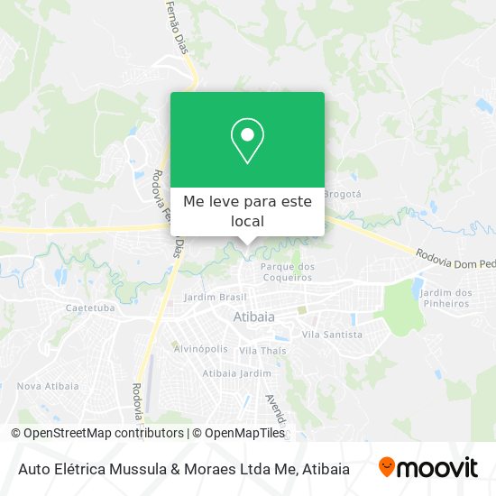 Auto Elétrica Mussula & Moraes Ltda Me mapa