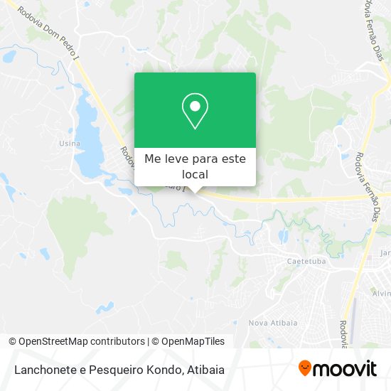 Lanchonete e Pesqueiro Kondo mapa