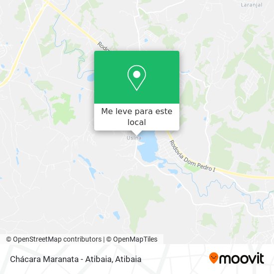 Chácara Maranata - Atibaia mapa